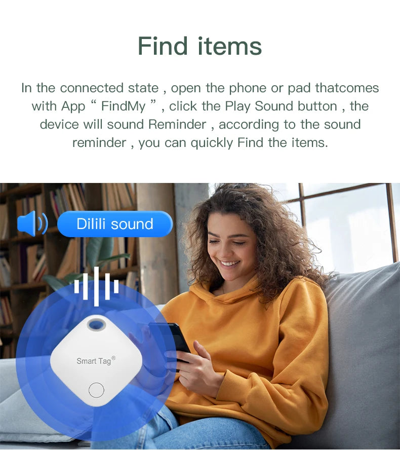 Mini Bluetooth GPS Tracker NZ | Smart Anti-Lost Finder for Pets, Kids, Wallets & Keys – Find My App Compatible – PawNest