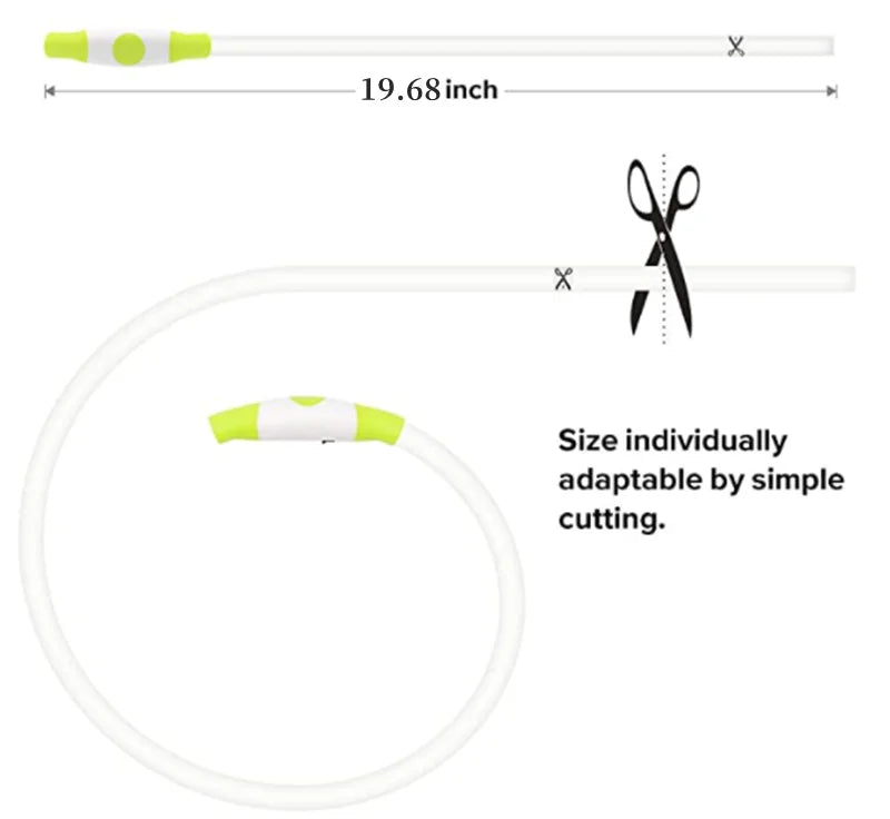 Luminous Dog Collar Light – USB Rechargeable LED Safety Collar