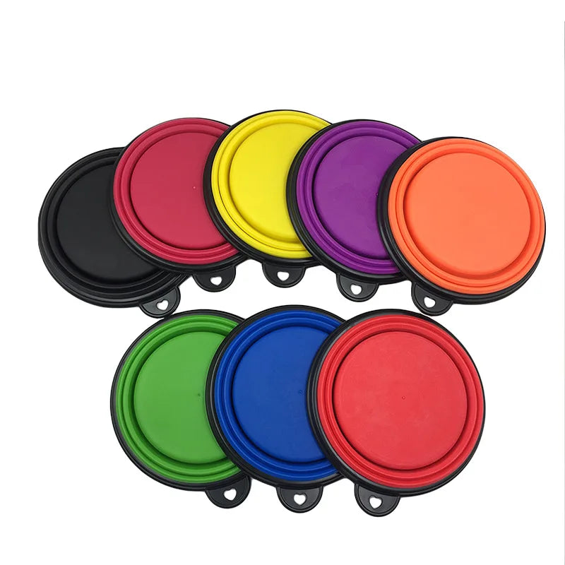 350ml Folding Silicone Dog Bowl – Portable Travel Feeder Dish