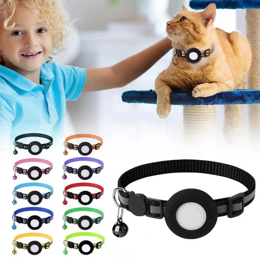 Airtag Collar Case for Cats & Dogs – Reflective Anti-Loss Tracker
