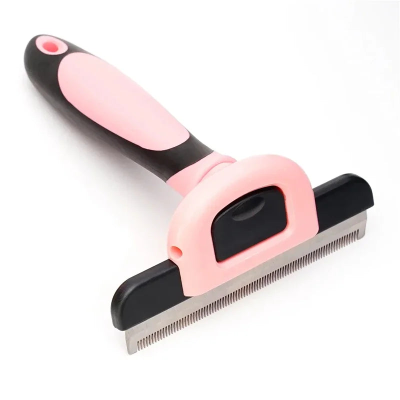 Double-Sided Pet Grooming Brush – Shedding & Dematting Undercoat Rake Comb for Dogs & Cats | Deshedding Tool for Grooming & Care