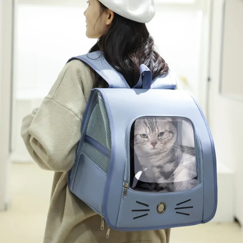 Breathable Cat Carrier Backpack NZ | Portable Travel Bag for Cats & Small Dogs – PawNest