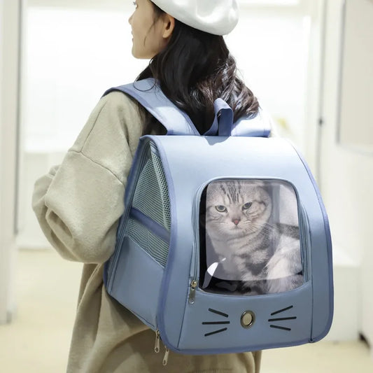 Breathable Cat Carrier Backpack NZ | Portable Travel Bag for Cats & Small Dogs – PawNest