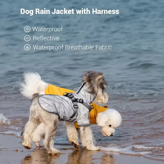 Reflective Waterproof Dog Raincoat NZ | Outdoor Spring Hoodie for Small & Medium Dogs – PawNest