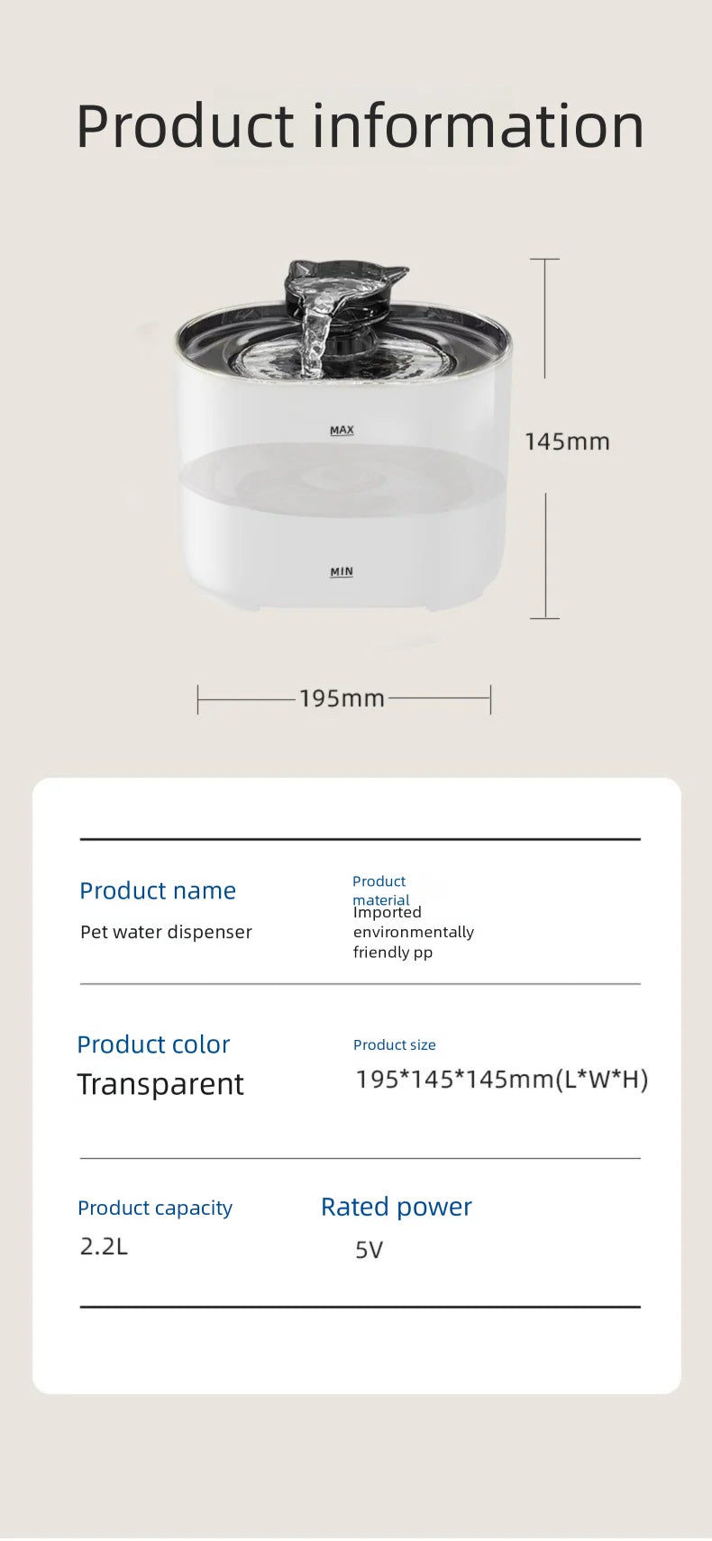 Smart Automatic Pet Water Fountain NZ | Filtered Moving Water Dispenser for Cats & Dogs – PawNest