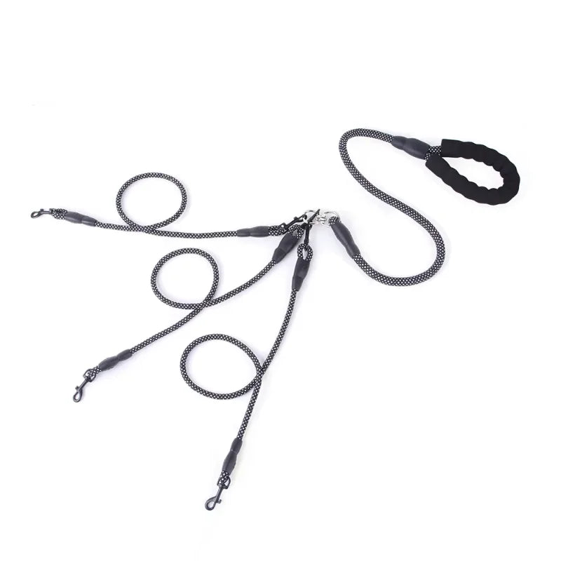 Dual Dog Leash with Harness & Collar NZ | One-to-Two Wear-Resistant Puppy Traction Set – PawNest