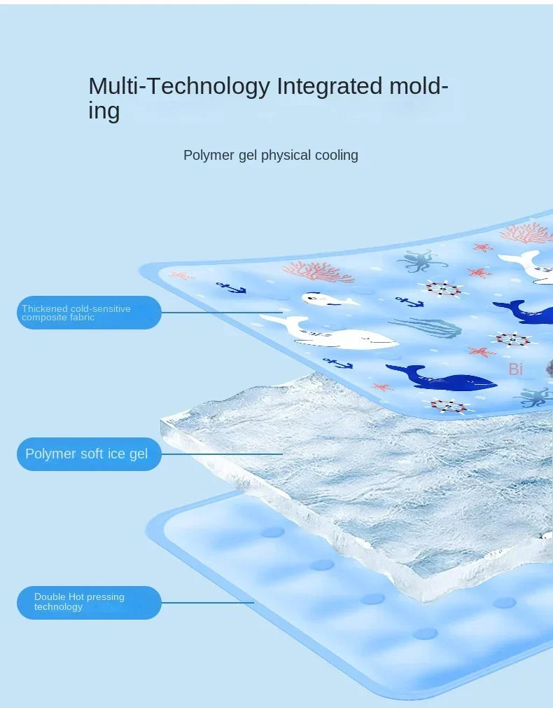 Cooling Pad Ice Mat for Pets NZ | Summer Dog & Cat Cool Mat with Dry Ice Crystal Powder – PawNest