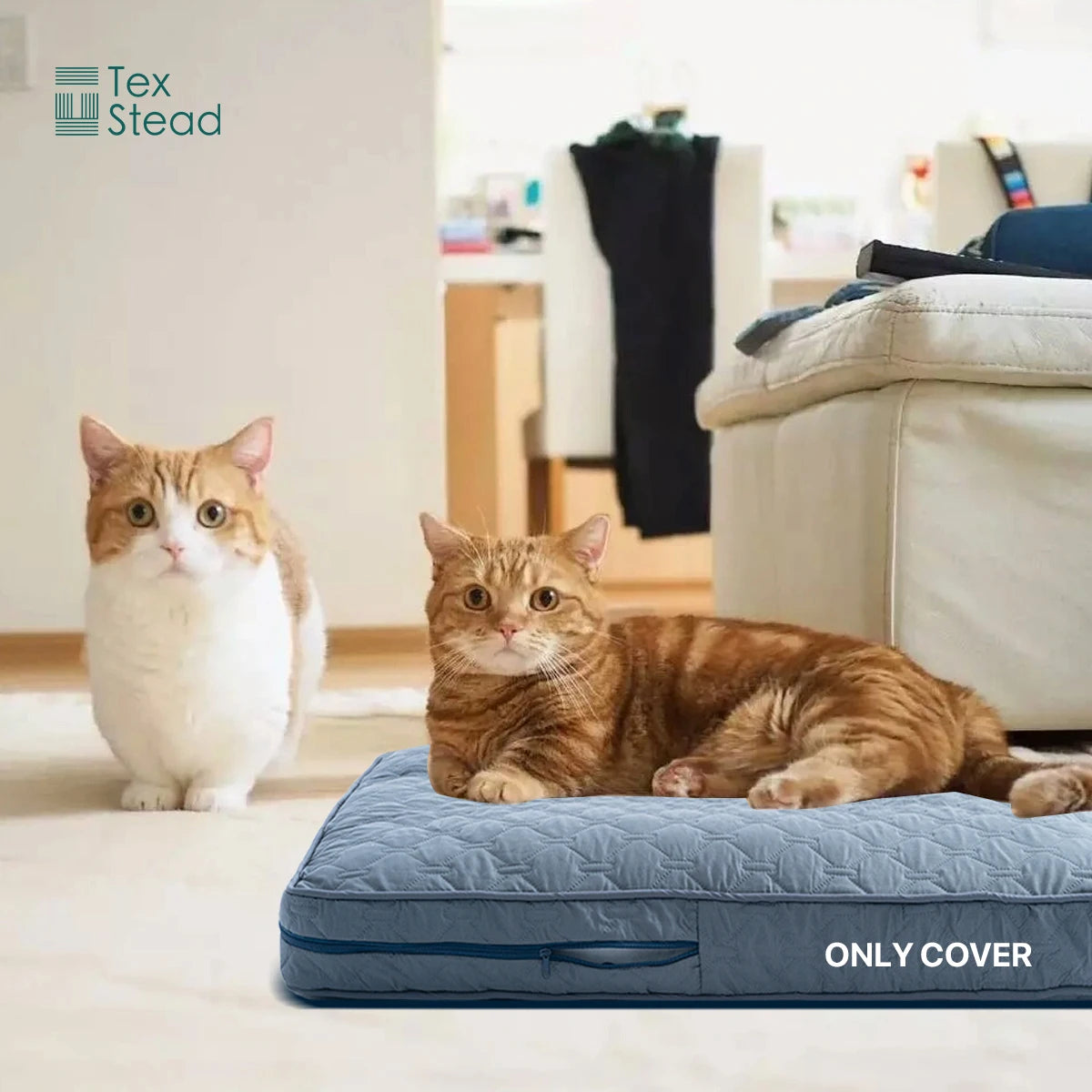 Orthopedic Dog Bed Cover – Washable Large Dog Crate Mat